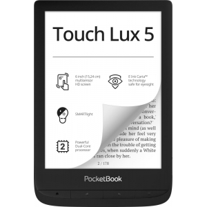 E-Reader|POCKETBOOK|Touch Lux 5|6"|1024x758|1xMicro-USB|Micro SD|Wireless LAN|Black|PB628-P-WW