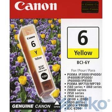INK CARTRIDGE YELLOW BCI-6Y/4708A002 CANON