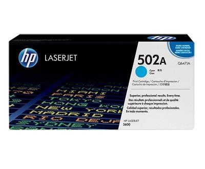 TONER CYAN 502A /LJ3600 4K/Q6471A HP