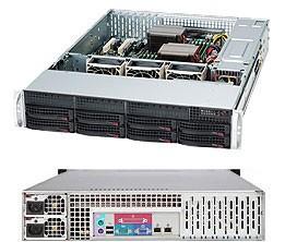 SERVER CHASSIS 2U 720W SAS BK/CSE-825TQ-R720LPB SUPERMICRO