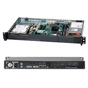SERVER CHASSIS 1U 200W BLACK/CSE-502L-200B SUPERMICRO