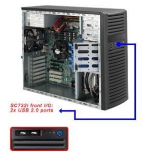 SERVER CHASSIS TOWER 500W EATX/CSE-732I-500B SUPERMICRO