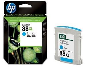 INK CARTRIDGE CYAN NO.88XL/17.1ML C9391AE HP