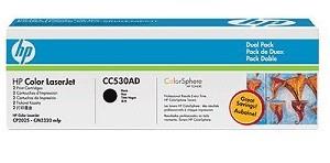 TONER BLACK CC530A DUAL PACK/CC530AD HP