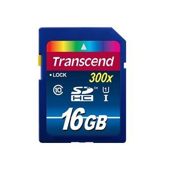 MEMORY SDHC 16GB UHS-I 300X/C10 TS16GSDU1 TRANSCEND