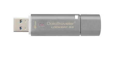 MEMORY DRIVE FLASH USB3 8GB/LOCKER+G3 DTLPG3/8GB KINGSTON