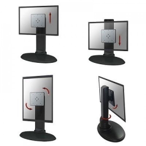 TV SET ACC DESK MOUNT/10-24" FPMA-D875BLACK NEWSTAR