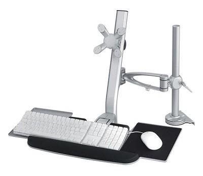 TV SET ACC DESK MOUNT SILVER/10-24" FPMA-D1020KEYB NEWSTAR