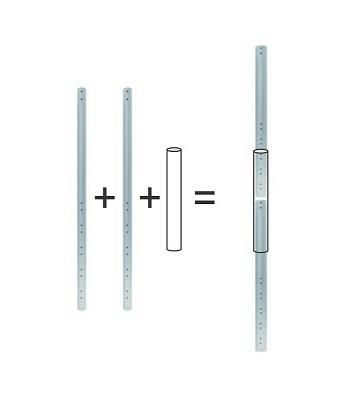 TV SET ACC POLE CONNECTOR/FPMA-CPCONNECTSILVER NEWSTAR