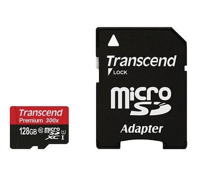 MEMORY MICRO SDXC 128GB W/ADAP/UHS-I TS128GUSDU1 TRANSCEND