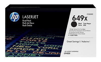 TONER BLACK 649X /P4525 17K/DUAL PACK CE260XD HP