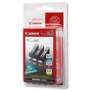 INK CARTRIDGE COLOR CLI521/MULTIPACK 2934B011 CANON