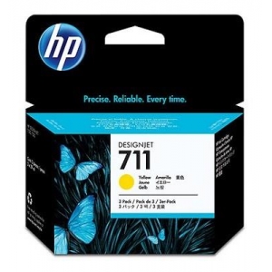 INK CARTRIDGE YELLOW NO.711/3-PACK 29ML CZ136A HP
