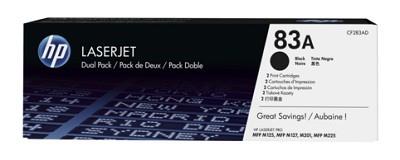 TONER BLACK 83A /M127 1.5K/DUAL PACK CF283AD HP