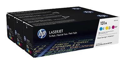 TONER CYAN / MAGENTA / YELLOW / 131A 3-PACK U0SL1AM HP