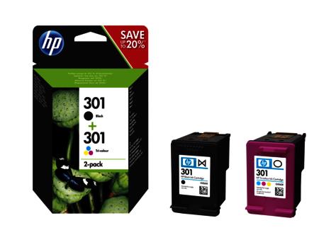 INK CARTRIDGE BLACK+COLOR/NO.301 N9J72AE HP