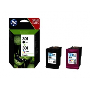 INK CARTRIDGE BLACK+COLOR/NO.301 N9J72AE HP