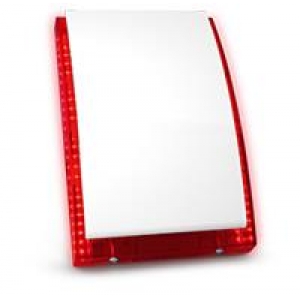 SIREN OUTDOOR W/BATTERY RED/SP-4006 R SATEL