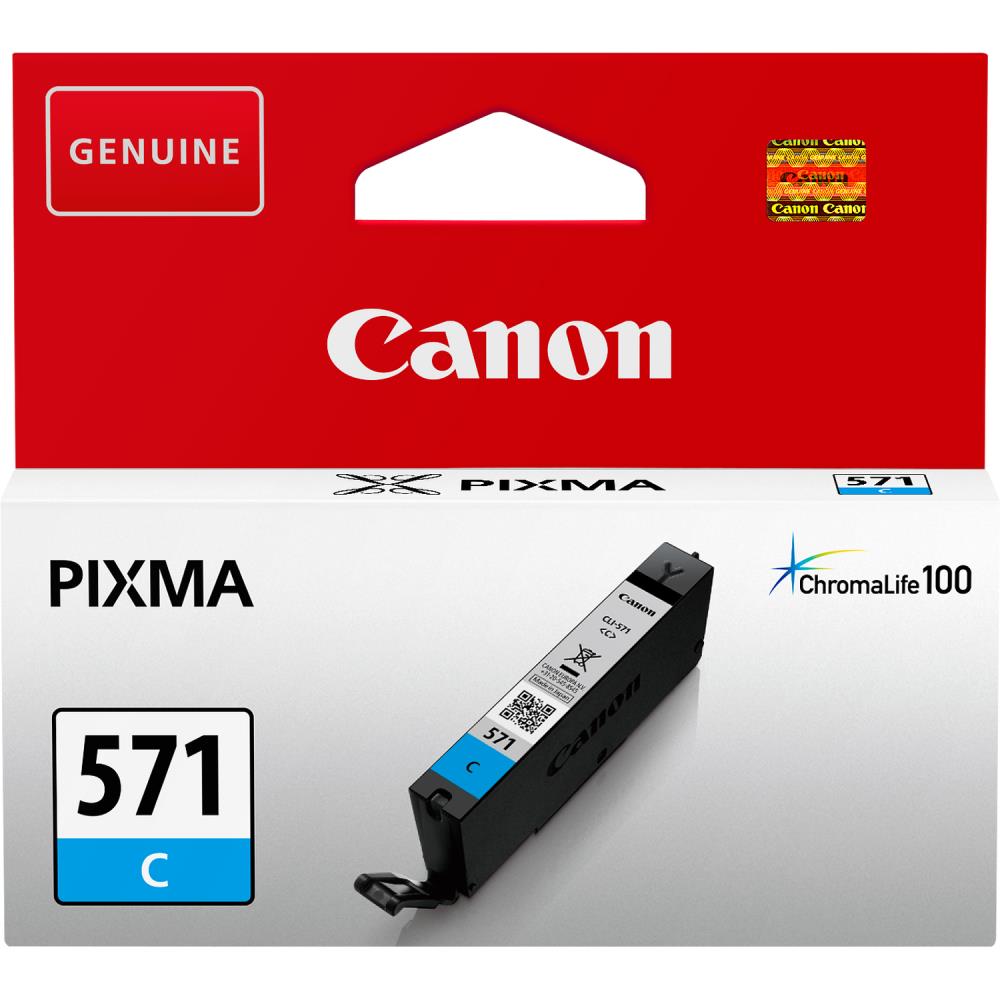 INK CARTRIDGE CYAN CLI-571/0386C001 CANON