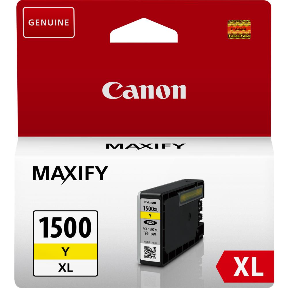 INK CARTRIDGE YELLOW PGI-1500/XL 9195B001 CANON