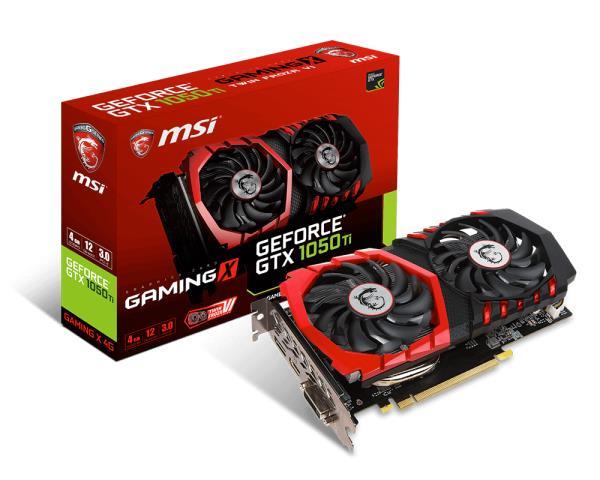 VGA PCIE16 GTX1050TI 4GB GDDR5/GTX 1050 TI GAMING X 4G MSI