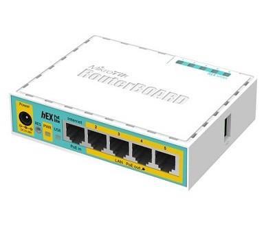 NET ROUTER 10/100M 5PORT/HEX POE RB750UPR2 MIKROTIK