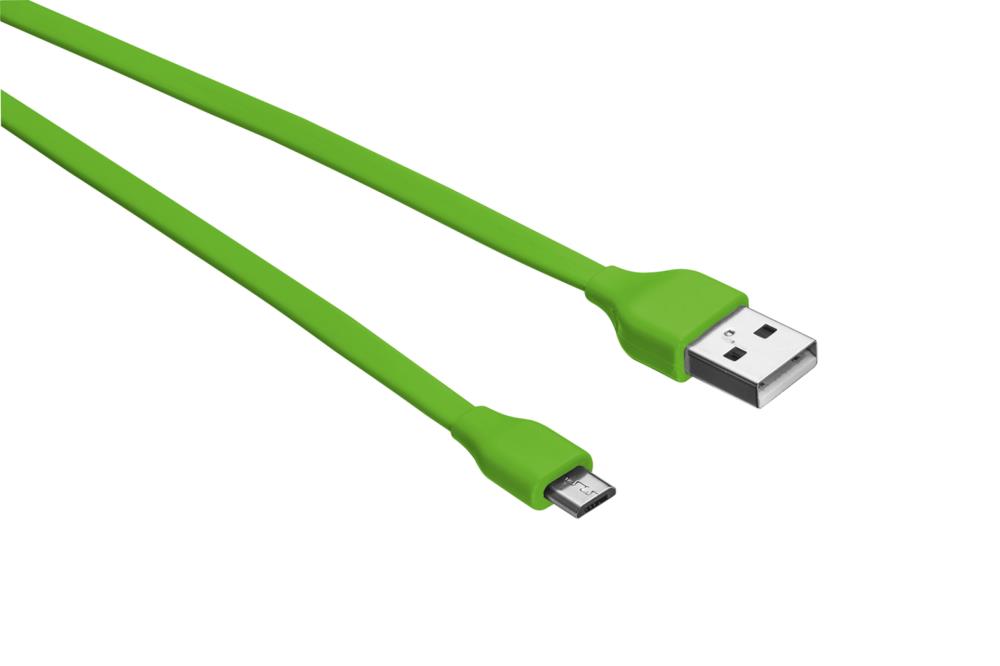 CABLE MICRO-USB 1M/LIME GREEN 20138 TRUST