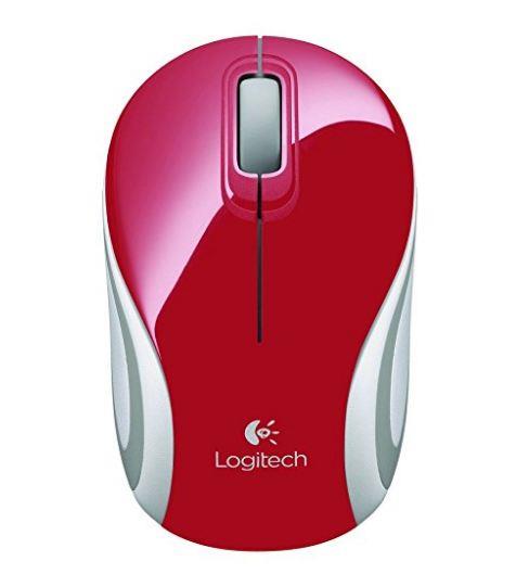 MOUSE USB OPTICAL WRL M187/RED 910-002732 LOGITECH