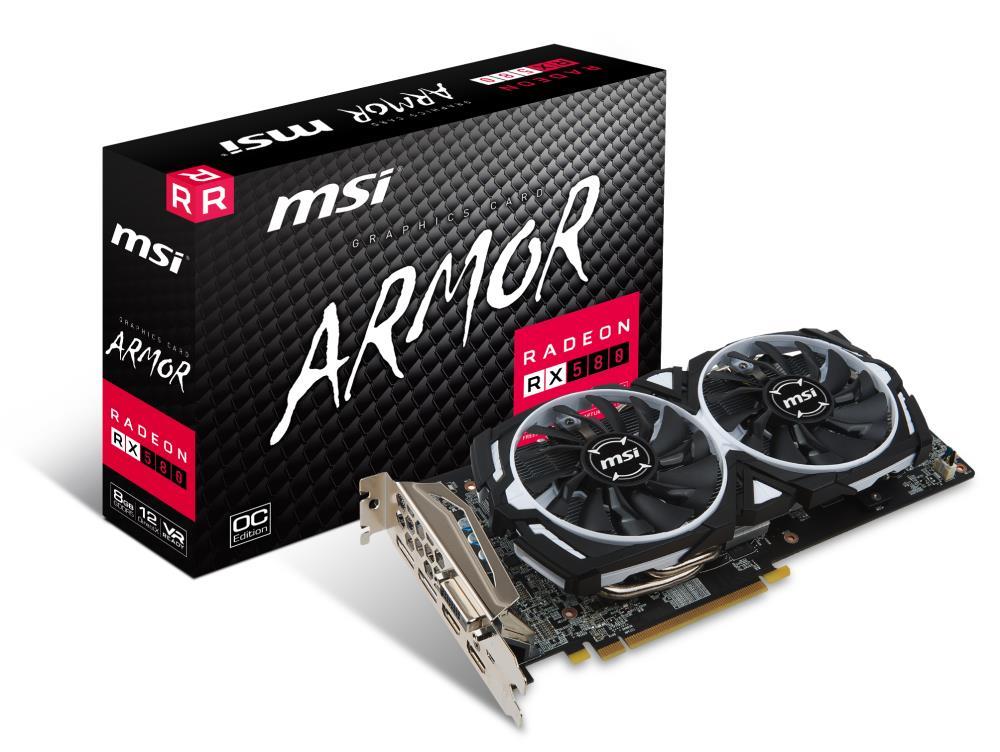 VGA PCIE16 RX 580 8GB GDDR5/RX 580 ARMOR 8G OC MSI