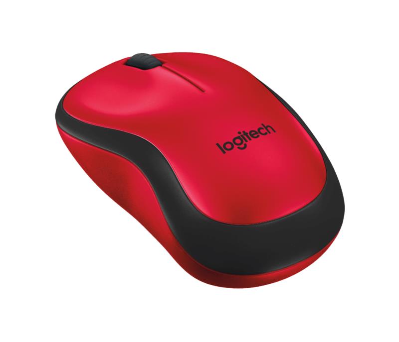 MOUSE USB OPTICAL WRL M220/SILENT RED 910-004880 LOGITECH