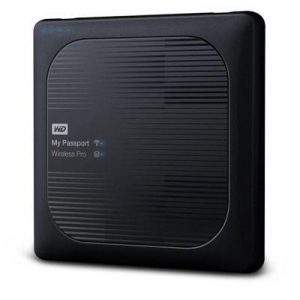 External HDD|WESTERN DIGITAL|My Passport Wireless Pro|3TB|USB 3.0|Buffer memory size 256 MB|SD Card Slot 1|Colour Black|WDBSMT0030BBK-RESN