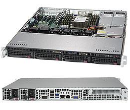 SERVER SYSTEM 1U SATA/SYS-5019P-MTR SUPERMICRO