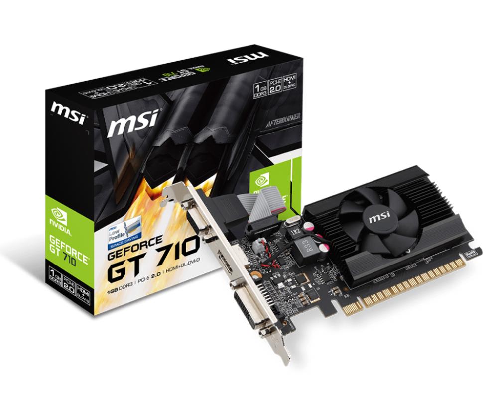 VGA PCIE16 GT710 1GB GDDR3/GT 710 1GD3 LP MSI