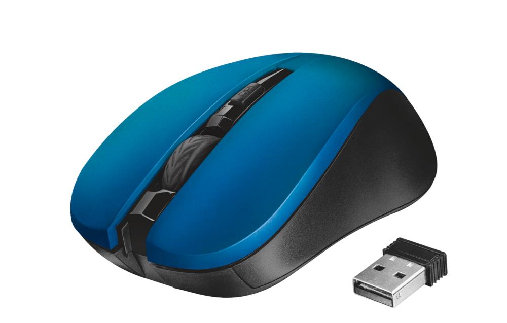 MOUSE USB OPTICAL WRL MYDO/SILENT BLUE 21870 TRUST