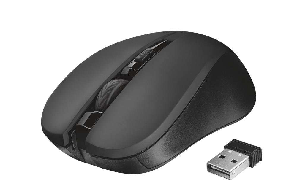 MOUSE USB OPTICAL WRL MYDO/SILENT BLACK 21869 TRUST