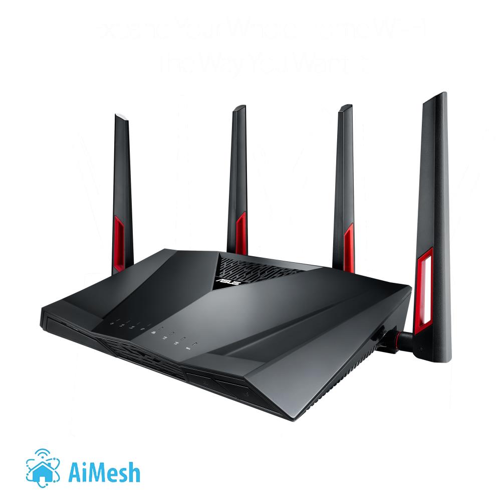 WRL ROUTER 3167MBPS 1000M 8P/USB3 AIPROTECT. RT-AC88U ASUS