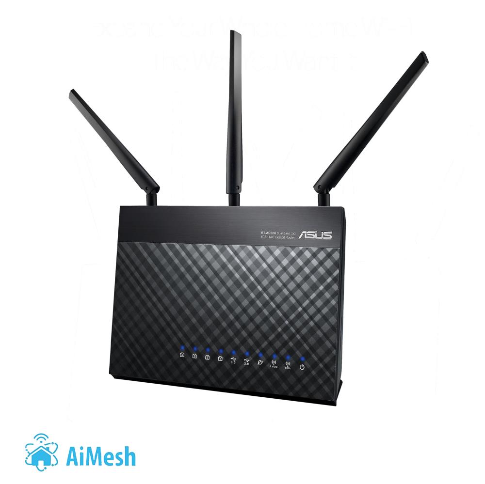 WRL ROUTER 1900MBPS 1000M 5P/FACEBOOK WIFI RT-AC68U ASUS