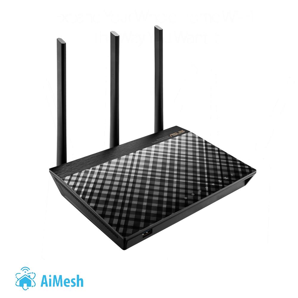 WRL ROUTER 1750MBPS 1000M 4P/DUAL BAND RT-AC66U B1 ASUS