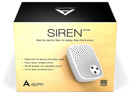SMART HOME SIREN Z-WAVE/GEN5 ZW080 AEOTEC