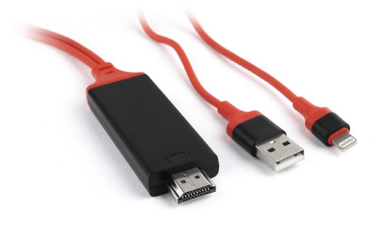 CABLE LIGHTNING TO HDMI/+USB/MHL CC-LMHL-01 GEMBIRD