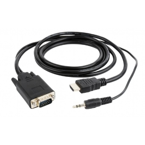 CABLE HDMI-VGA +3.5MM/1.8M A-HDMI-VGA-03-6 GEMBIRD