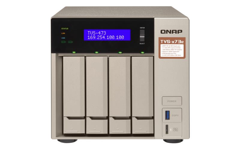 NAS STORAGE TOWER 4BAY/NO HDD TVS-473E-4G QNAP