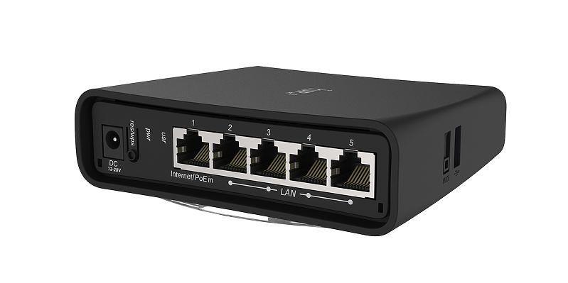 NET ROUTER 10 / 100 / 1000M 5PORT / RBD52G-5HACD2HND-TC MIKROTIK