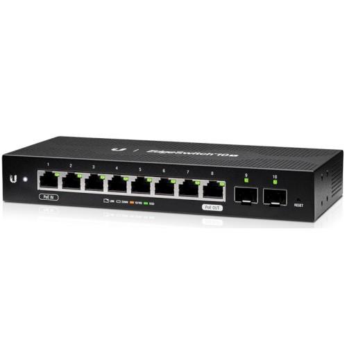 Switch|UBIQUITI|ES-10X|8x10Base-T / 100Base-TX / 1000Base-T|2xSFP|ES-10X