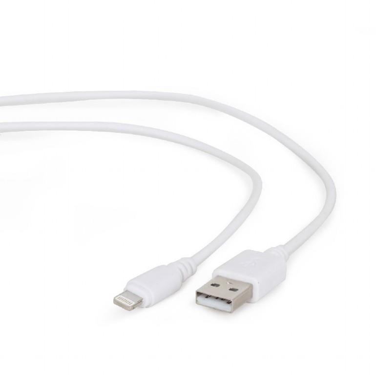 CABLE LIGHTNING TO USB2 1M/CC-USB2-AMLM-W-1M GEMBIRD