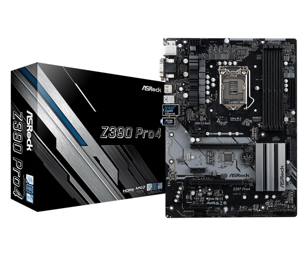 MB Z390 S1151 ATX/Z390 PRO4 ASROCK