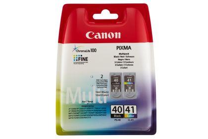 INK CARTRIDGES BLACK+COLOR/PG-40/CL-41 0615B043 CANON