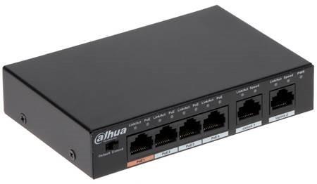 NET SWITCH 4PORT 4POE 100M/PFS3006-4ET-60 DAHUA