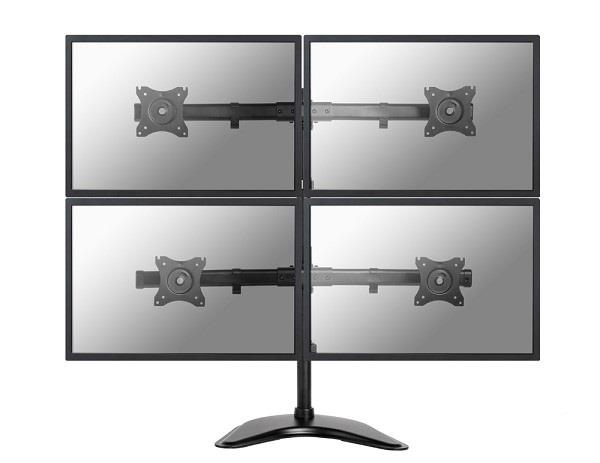 MONITOR ACC DESK MOUNT/10-27" NM-D335D4BLACK NEWSTAR