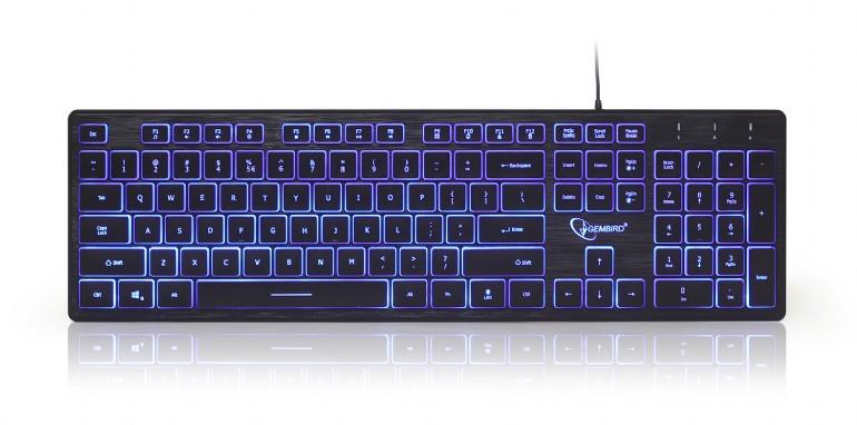 KEYBOARD MULTIMEDIA USB ENG/BLACK KB-UML3-01 GEMBIRD